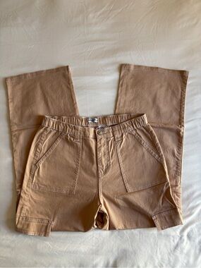 Legend Jeans NWT Tan Wide Leg Cargo Pants Utility Indie Streetwear